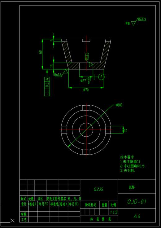 螺旋千斤顶（F=46KN,L=210mm）（SW+CAD+说明书）缩略图